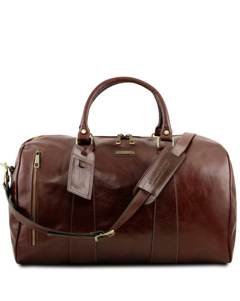 Tuscany Leather TL Voyager Travel leather duffle bag - Large size Brown - TL141794/1