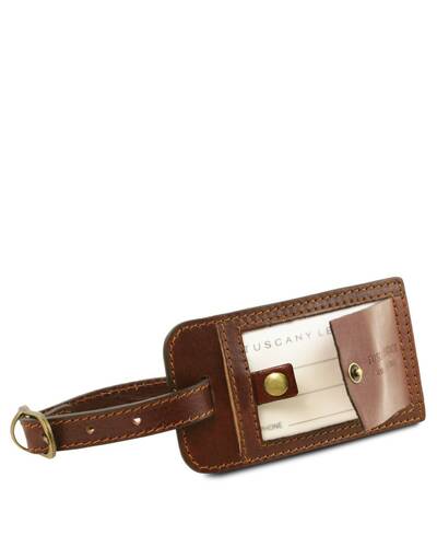 Tuscany Leather - TL Voyager - Borsa da viaggio in pelle con tasca sul retro - Misura piccola Marrone - TL141250/1