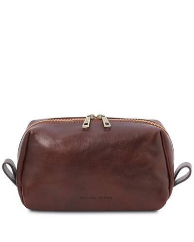 Tuscany Leather Owen - Leather toilet bag Brown - TL142025/1