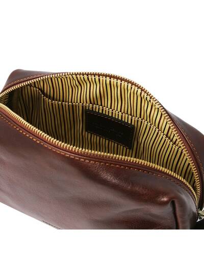 Tuscany Leather Owen - Leather toilet bag Brown - TL142025/1