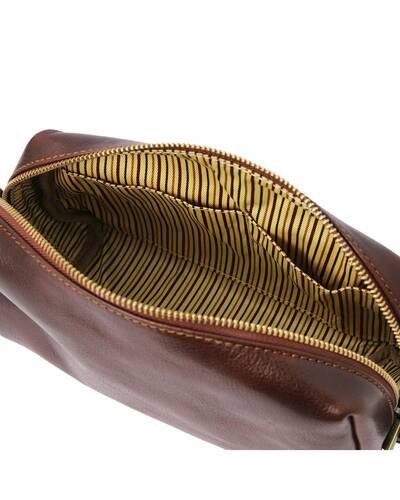 Tuscany Leather Owen - Beauty case in pelle Marrone - TL142025/1