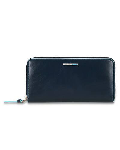 Piquadro Blue Square portafoglio da donna con portamonete e porta carte di credito, Blu notte - PD3229B2/BLU
