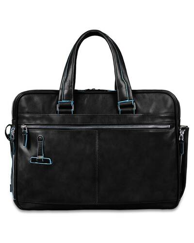 Piquadro Blue Square borsa espandibile porta PC e porta iPad, Nero - CA2765B2/N