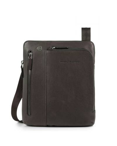 Piquadro Black Square borsello porta iPad®Air/Pro 9,7 con doppia tasca frontale, Testa di Moro - CA1816B3/TM