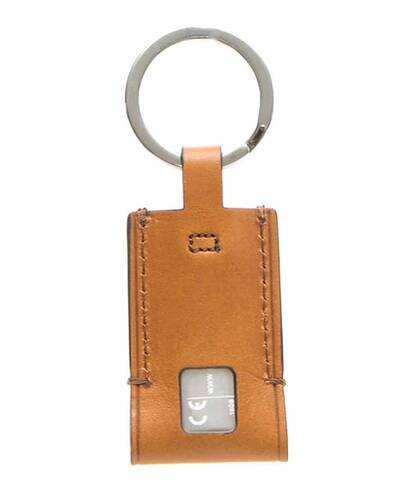 Piquadro BagMotic Leather key-chain with 16GB USB flash drive, Green - AC4240BM/VE