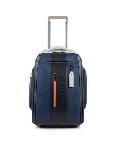 Piquadro BagMotic Cabin size PC trolley/backpack, Blue/Grey - BV4817UB00BM/BG