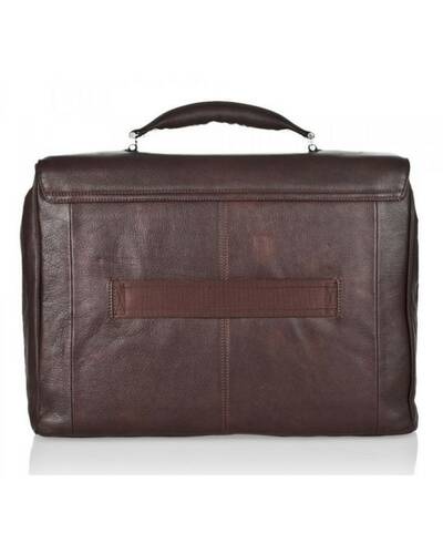 Piquadro Vibe computer briefcase with two dividers, Dark Brown - CA1045VI/TM