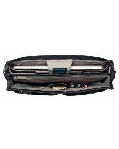 Piquadro Vibe computer briefcase with notebook compartment, Black - CA1044VI/N