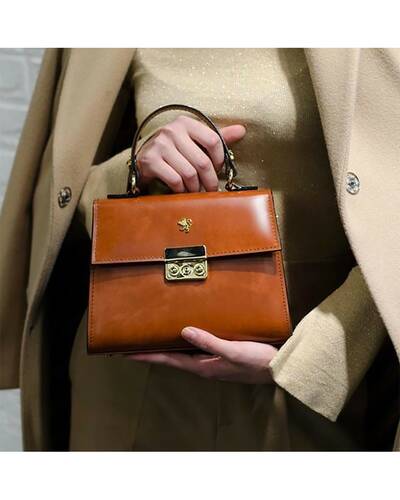 Pratesi Artemisia borsa da donna in vera pelle - R299 Radica Viola