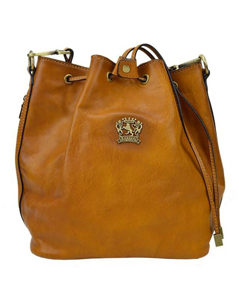 Pratesi Sorano borsetta a sacco in vera pelle - B501/25 Bruce Cognac