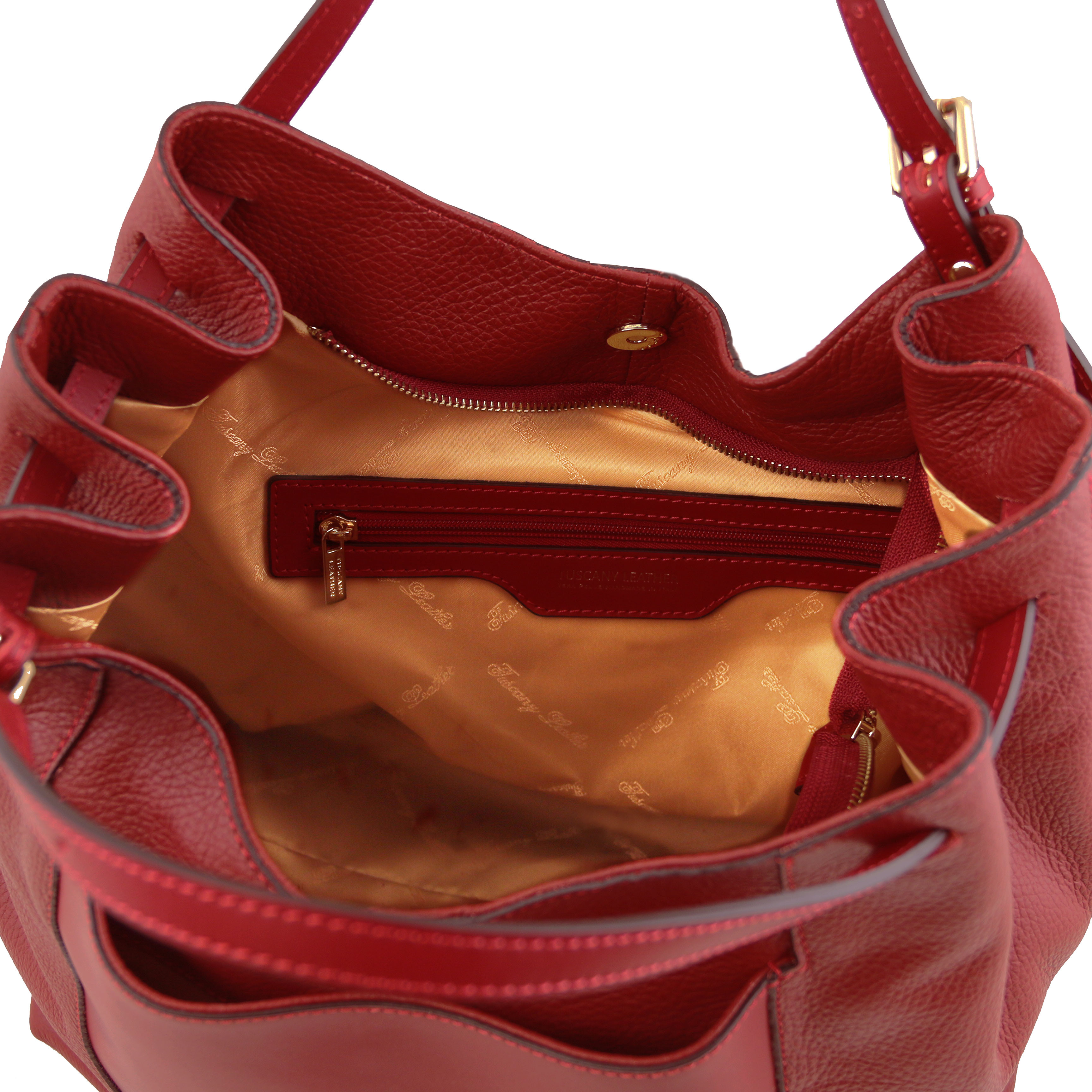 Tuscany Leather Cinzia Soft leather shopping bag Colour Red