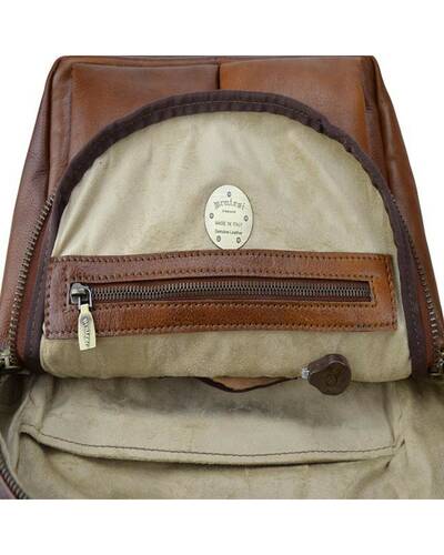 Pratesi Montelupo leather backpack - B521 Bruce Coffee