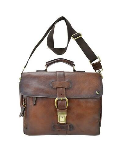 Pratesi Firenze Office leather briefcase - B514 Bruce Brown