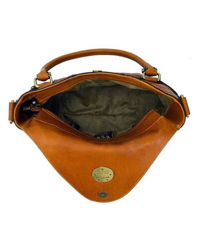 Pratesi Rincine leather bag - B506 Bruce Cognac