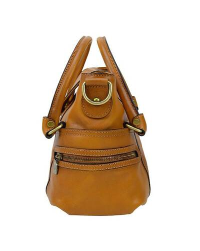 Pratesi Rincine borsa da donna in vera pelle - B506 Bruce Cognac