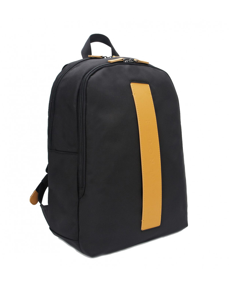 Fedon 1919 Stripe - Nylon Laptop Backpack 13'' Colour Yellow