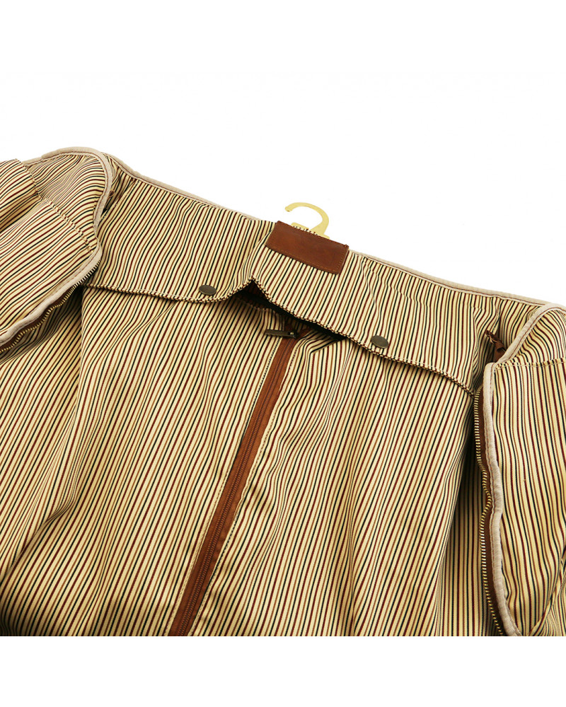 Tuscany Leather Antigua - Sac de voyage/Housse de transport vêtements en  cuir Couleur Marron foncé